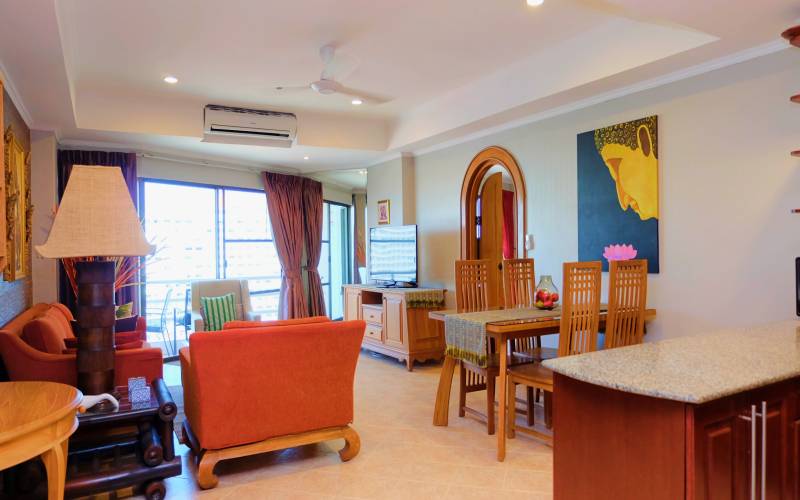 1-bedroom, condo, large, 1-bedroom, condo, for rent, View Talay 2B, Jomtien