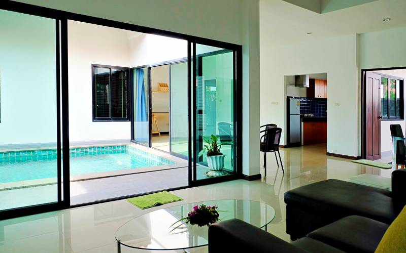2-bedroom, house, pool, villa, for rent, Mabprachan Lake, East Pattaya