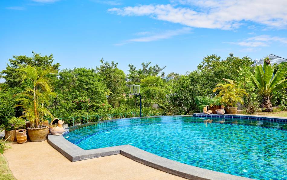 6-bedroom, pool villa, for sale, Mabprachan Lake, large land, East Pattaya